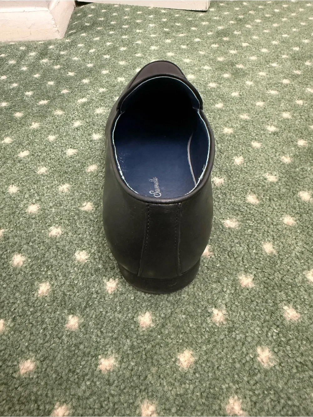Men's Black Leather Tassel Slip-On Loafers